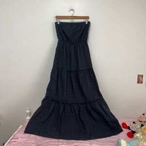 Black Tiered Maxi Dress